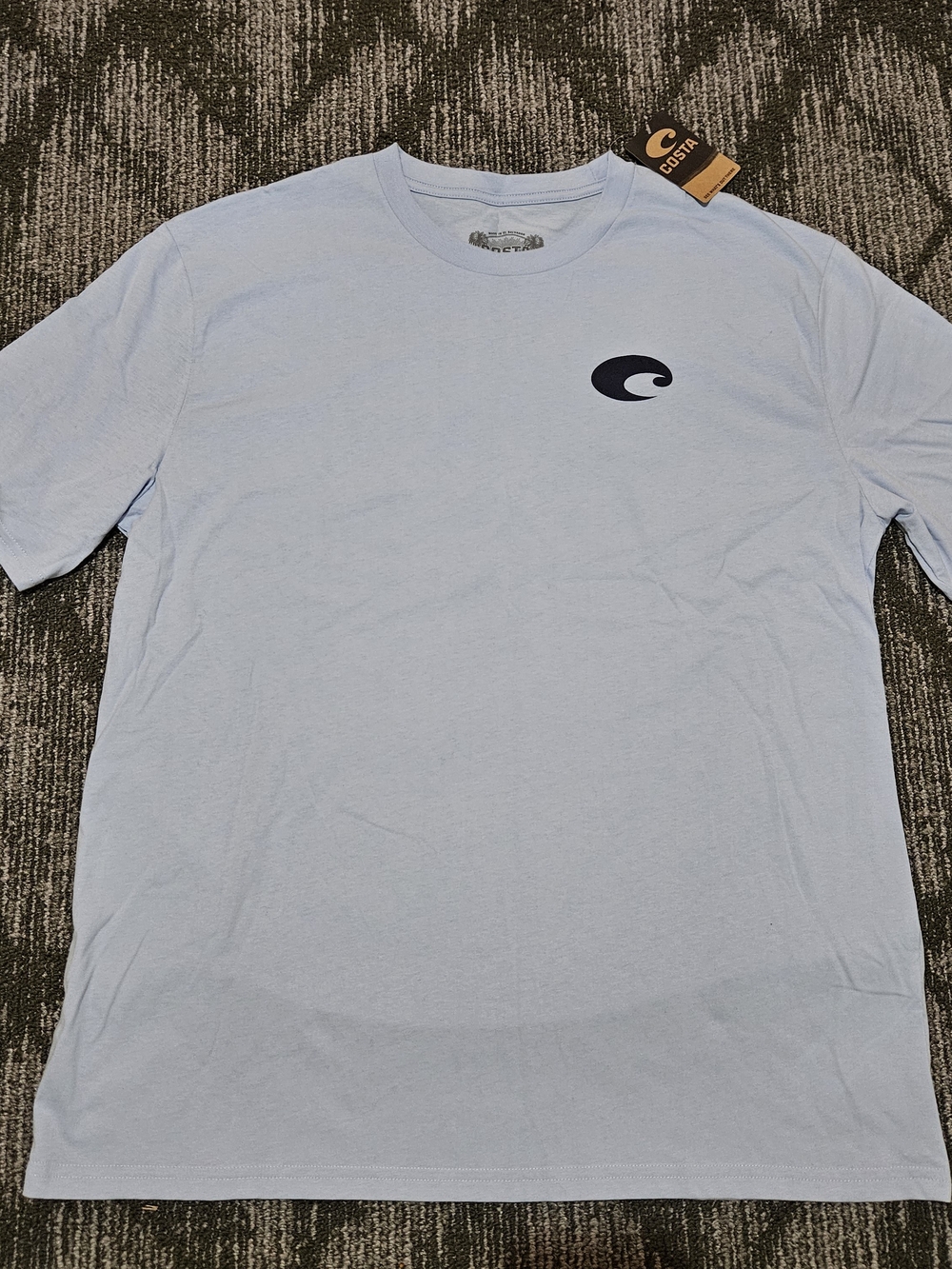 Costa Men's Short-Sleeve Logo T-Shirt in Light Blue
